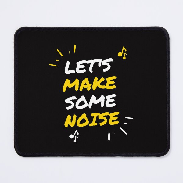 Item preview, Yellow And Black Lets Make Some Noise designed and sold by risingrocket.