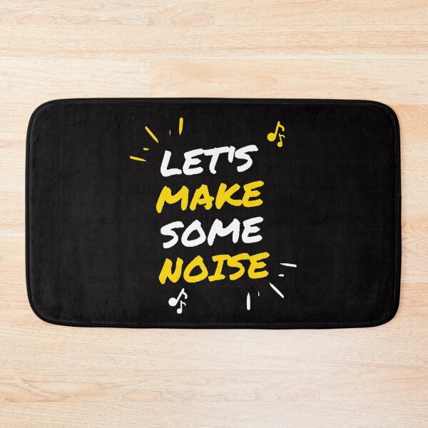 Item preview, Yellow And Black Lets Make Some Noise designed and sold by risingrocket.