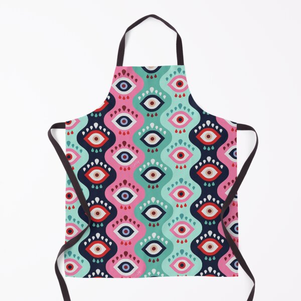 Item preview, Psychedelic Wavy Eyes – Mint & Pink designed and sold by Cat Coquillette.