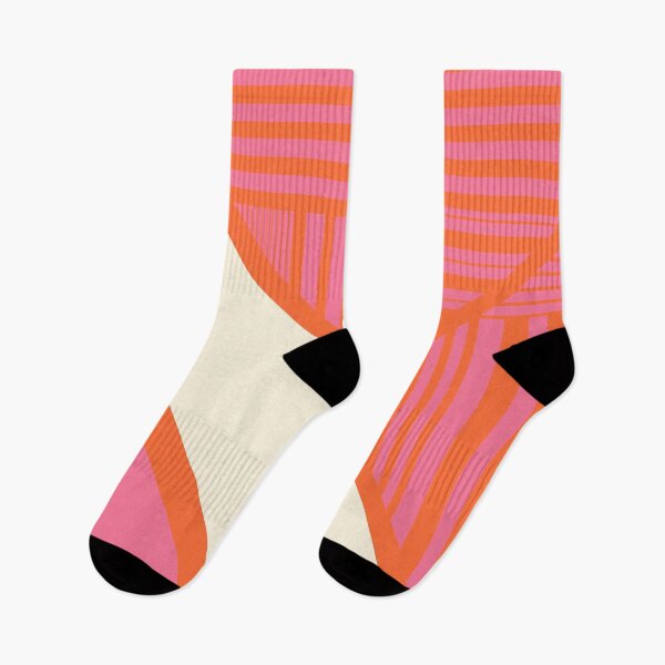 Item preview, Triangle Stripes - Pink, Orange and Cream designed and sold by LAEC-Shop.