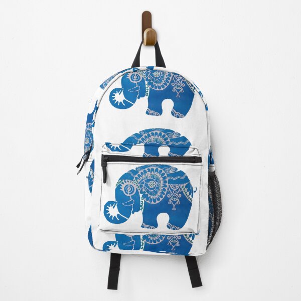 Artikelvorschau, Blauer Elefant-Mandala-Design entworfen und verkauft von Melissa Renee.