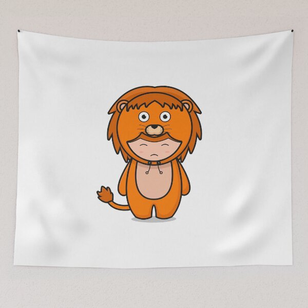 Item preview, Cute baby wearing lion costume designed and sold by Tobasiano.