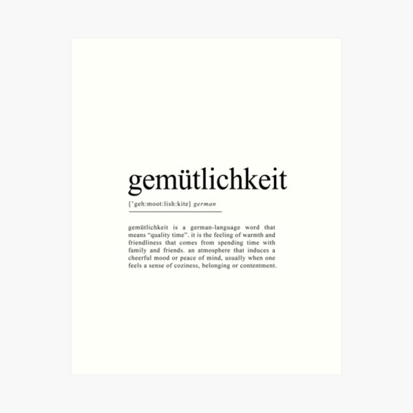 Item preview, Gemütlichkeit - German Word, Deutsch designed and sold by grandlovely.