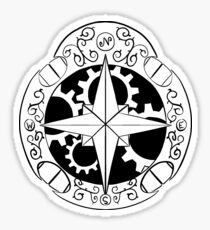 Steampunk compass Sticker