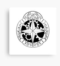 Steampunk compass Canvas Print
