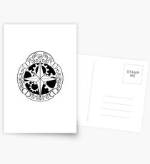 Steampunk compass Postcards