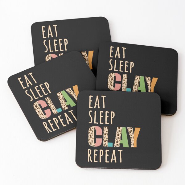 Item preview, Eat Sleep Clay Repeat, Totally Kiln It, Seize The Clay Potter designed and sold by SumayaArt.