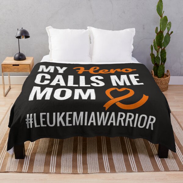 Item preview, Hero Calls Me Mom Leukemia Warrior Leukemia Awareness designed and sold by Miriam Brayan.
