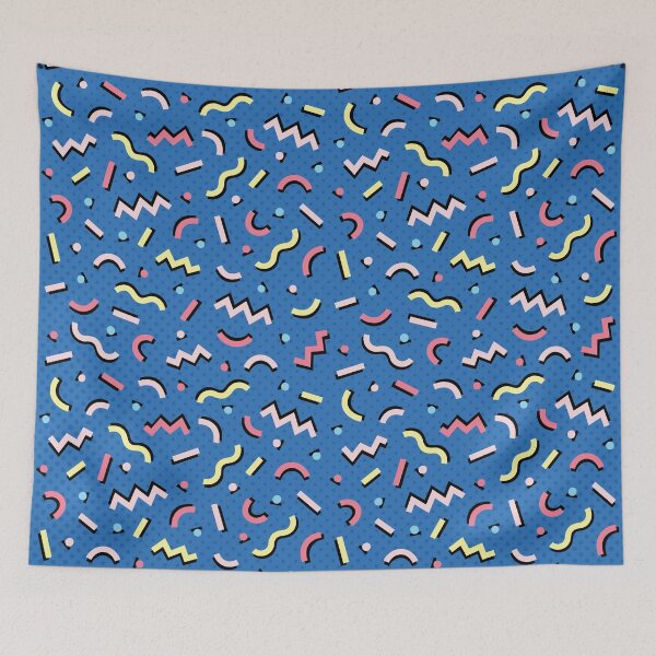 Item preview, Blue Memphis Pattern designed and sold by sundrystudio.