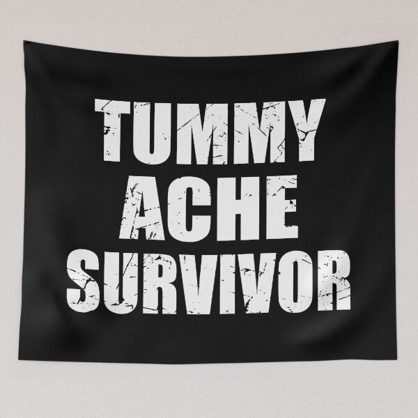 Item preview, Tummy Ache Survivor Funny Vintage Retro designed and sold by TravelScientist.