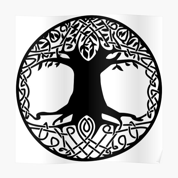 Tree Of Life Viking Symbol Posters | Redbubble