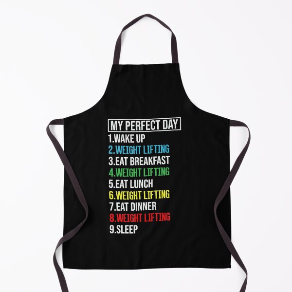 Item preview, My Perfect Day Weight Lifting, Funny Cool Weight Lifting Lover Gift designed and sold by El-kournafi.