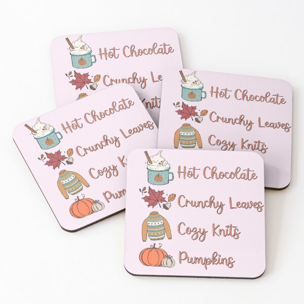 Item preview, Hot Chocolate Crunchy Leaves Cozy Knits designed and sold by Organized Chaos Designs.