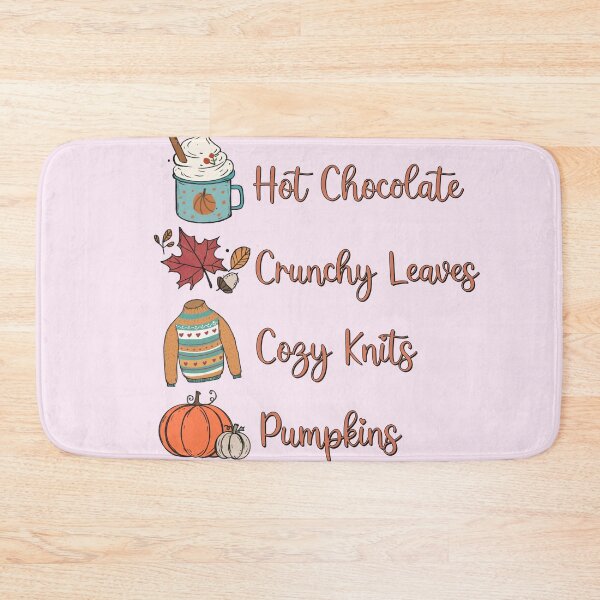 Item preview, Hot Chocolate Crunchy Leaves Cozy Knits designed and sold by Organized Chaos Designs.