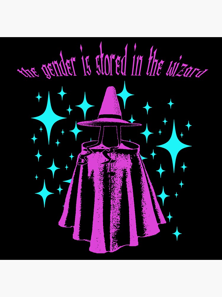 "Gender Wizard" Sticker for Sale by HppyDystPrints Redbubble