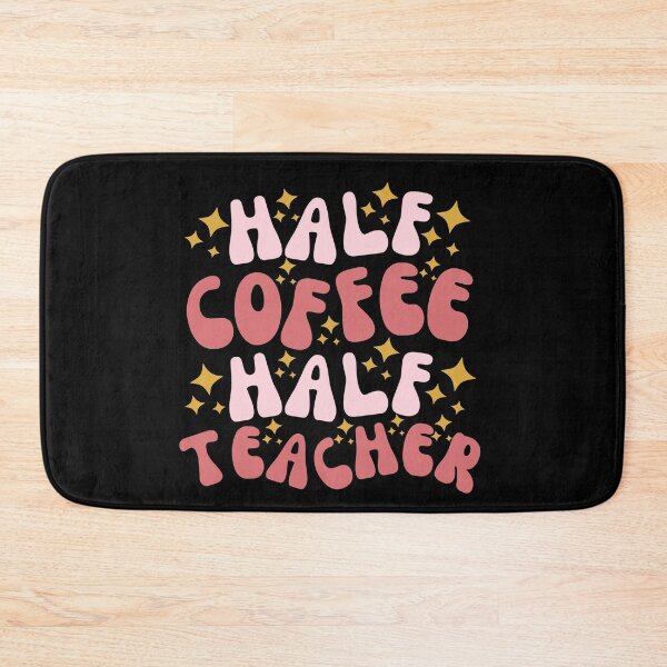 Item preview, Half Coffee Half Teacher Retro designed and sold by SunfullyYours.