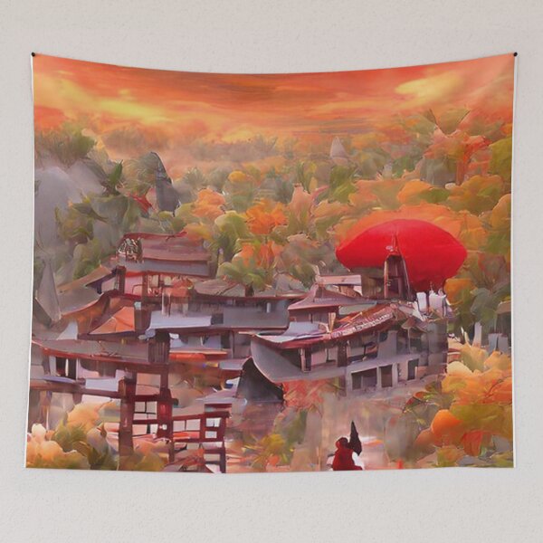 Item preview, Little Pagoda Village designed and sold by gostinojohndaj.