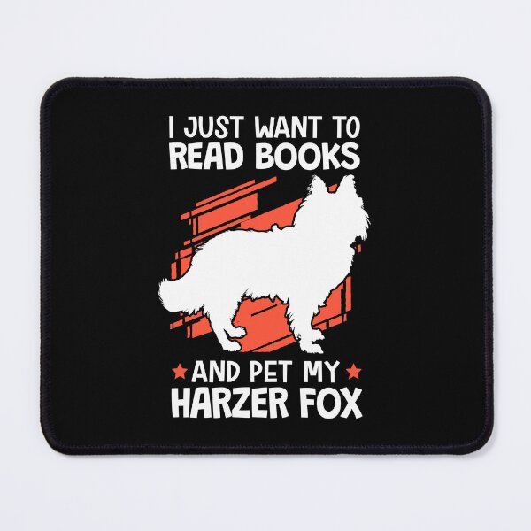Item preview, Reading books and stroking Harzer Fuchs herding fox designed and sold by madgrfx.