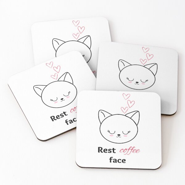 Item preview, Rest coffee face. Cute cat designed and sold by SMagicDesigns.