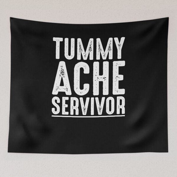 Item preview, Vintage Tummy Ache Survivor Stomachache IBS Funny Men Women designed and sold by saifuddin shifat.