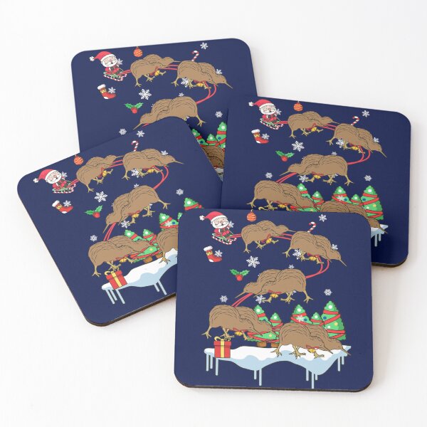 Item preview, New Zealand Kiwi Bird Ugly Christmas Sweater Winter Gift Santa Sleigh With Kiwis   designed and sold by Vivaldiwatson.