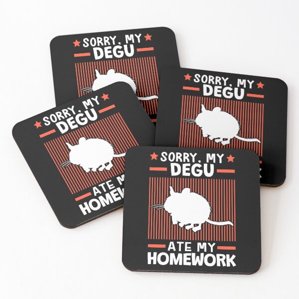 Item preview, Degu ate my homework designed and sold by madgrfx.