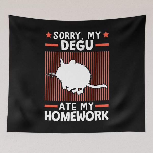 Item preview, Degu ate my homework designed and sold by madgrfx.