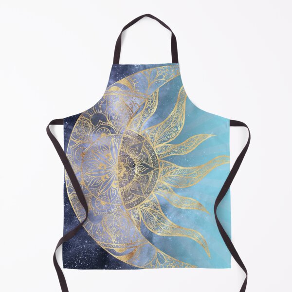 Item preview, Gold Moon Sun Mandala Celestial Design designed and sold by NdesignTrend.