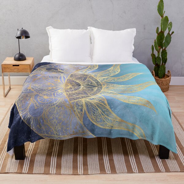 Item preview, Gold Moon Sun Mandala Celestial Design designed and sold by NdesignTrend.