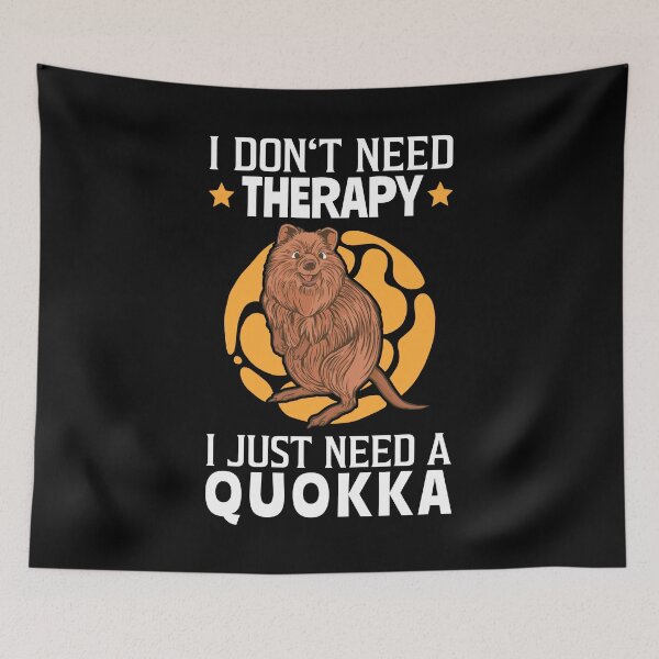 Item preview, Quokka is my therapy Australian marsupial designed and sold by madgrfx.