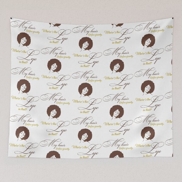 Item preview, MY HAIR DEFIES GRAVITY, WHERE'S THE LYE IN THAT? designed and sold by antipatic.