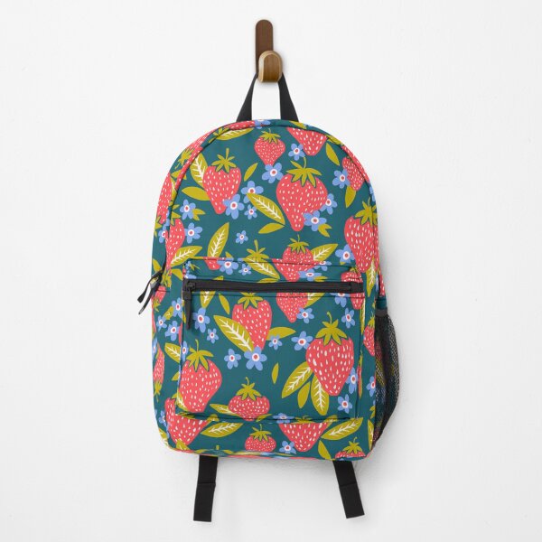 Item preview, Strawberry Blooms – Turquoise designed and sold by Cat Coquillette.