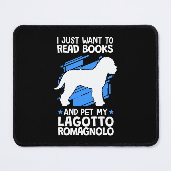 Item preview, Reading and petting Lagotto Romagnolo truffle dog designed and sold by madgrfx.