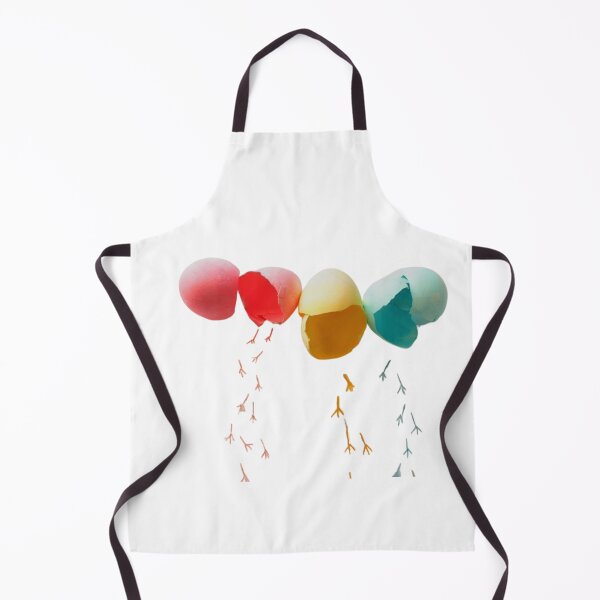 Item preview, Three Colored Eggs Have Hatched Different Colored Baby Chicks Design designed and sold by Thonja.