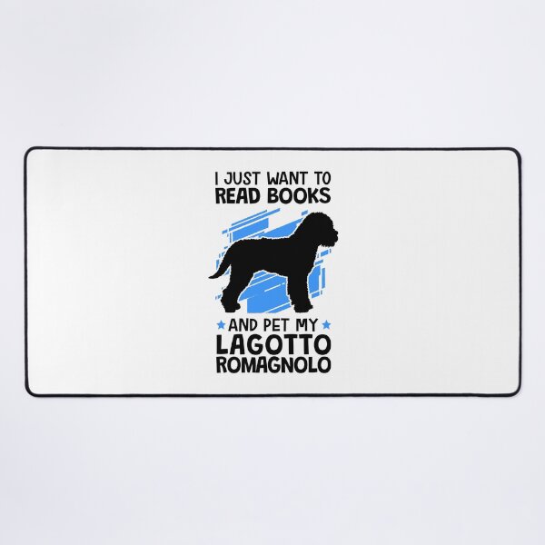 Item preview, Reading and petting Lagotto Romagnolo truffle dog designed and sold by madgrfx.