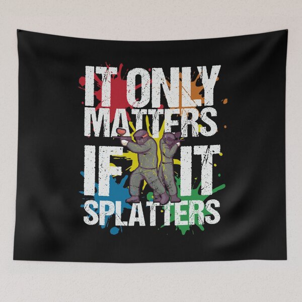 Item preview, Cool Paintball Players Paintballer Paint Splatter designed and sold by Betsytiptoe.