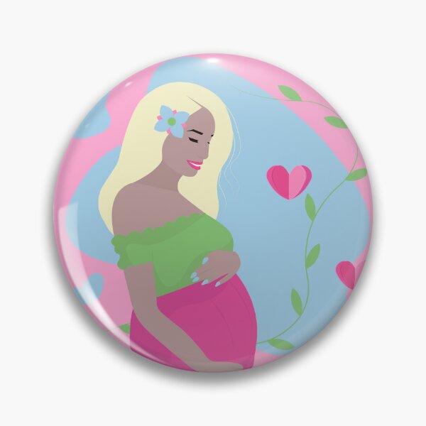 Item preview, Cute pregnant blonde, illustration designed and sold by OM-lova.