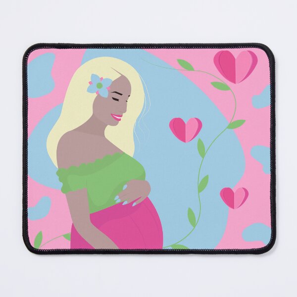 Item preview, Cute pregnant blonde, illustration designed and sold by OM-lova.