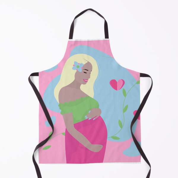 Item preview, Cute pregnant blonde, illustration designed and sold by OM-lova.