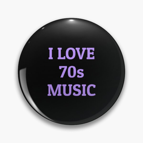 Item preview, I love 70s music purple retro nostalgia designed and sold by Inspirationmotivation.