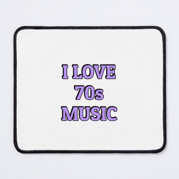 Item preview, I love 70s music purple retro nostalgia designed and sold by Inspirationmotivation.