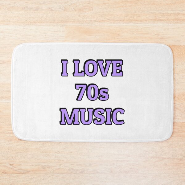 Item preview, I love 70s music purple retro nostalgia designed and sold by Inspirationmotivation.