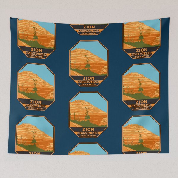 Item preview, Zion National Park Utah Zion Canyon Emblem designed and sold by KrisSidDesigns.