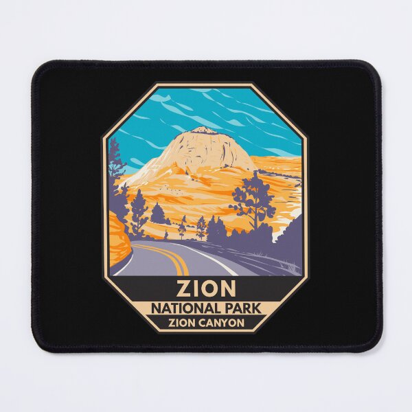 Item preview, Zion National Park Utah Zion Canyon Road Emblem designed and sold by KrisSidDesigns.