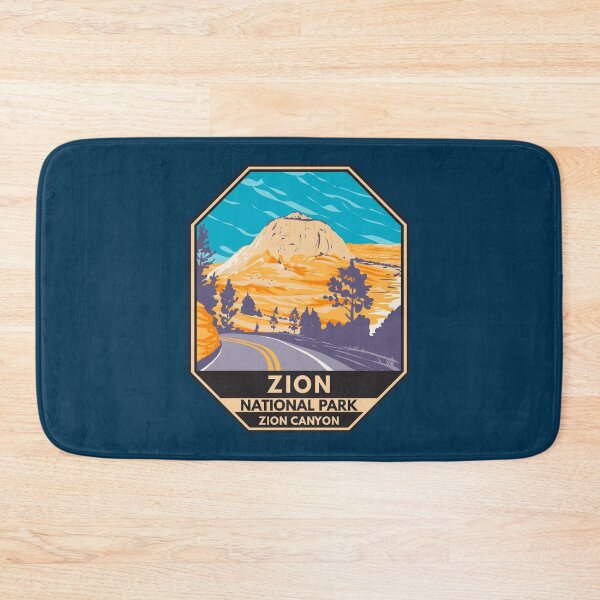 Item preview, Zion National Park Utah Zion Canyon Road Emblem designed and sold by KrisSidDesigns.