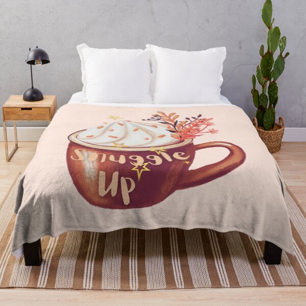 Item preview, Snuggle Up.. A hot drink with cream and sprinkles served in a brown mug designed and sold by Wonder & Whimsy.