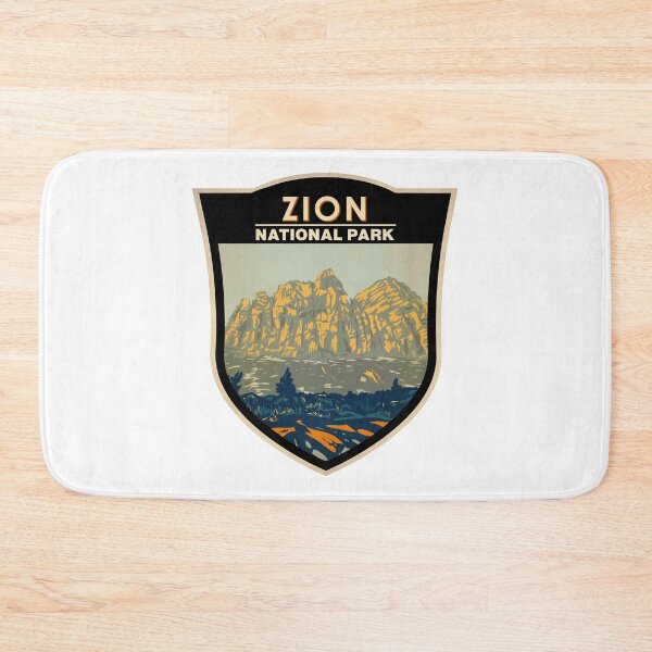 Item preview, Zion National Park Utah Zion Canyon Vintage Emblem designed and sold by KrisSidDesigns.