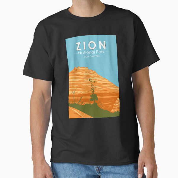 Vista previa del artículo con la obra «Parque Nacional Zion Utah Zion Canyon 2 Vintage», diseñado y vendido por KrisSidDesigns.