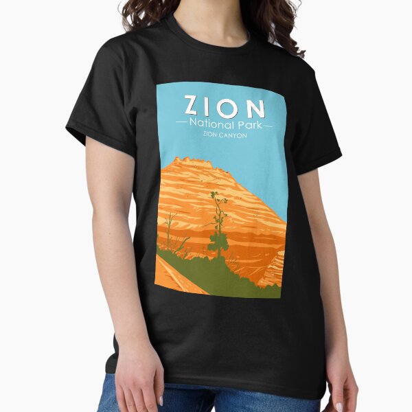Vista previa del artículo con la obra «Parque Nacional Zion Utah Zion Canyon 2 Vintage», diseñado y vendido por KrisSidDesigns.