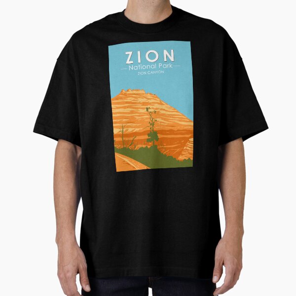 Vista previa del artículo con la obra «Parque Nacional Zion Utah Zion Canyon 2 Vintage», diseñado y vendido por KrisSidDesigns.